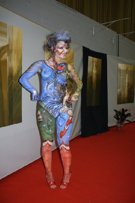 913 Bodypainting Putte - Airbrush Festival